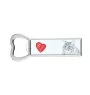 Kurilian bobtail longhaired - bottle opener with a cat, personalized fridge opener, unique gift for men by Art-Dog brand