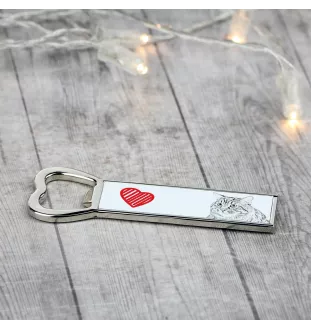 Kurilian bobtail longhaired - bottle opener with a cat, personalized fridge opener, unique gift for men by Art-Dog brand