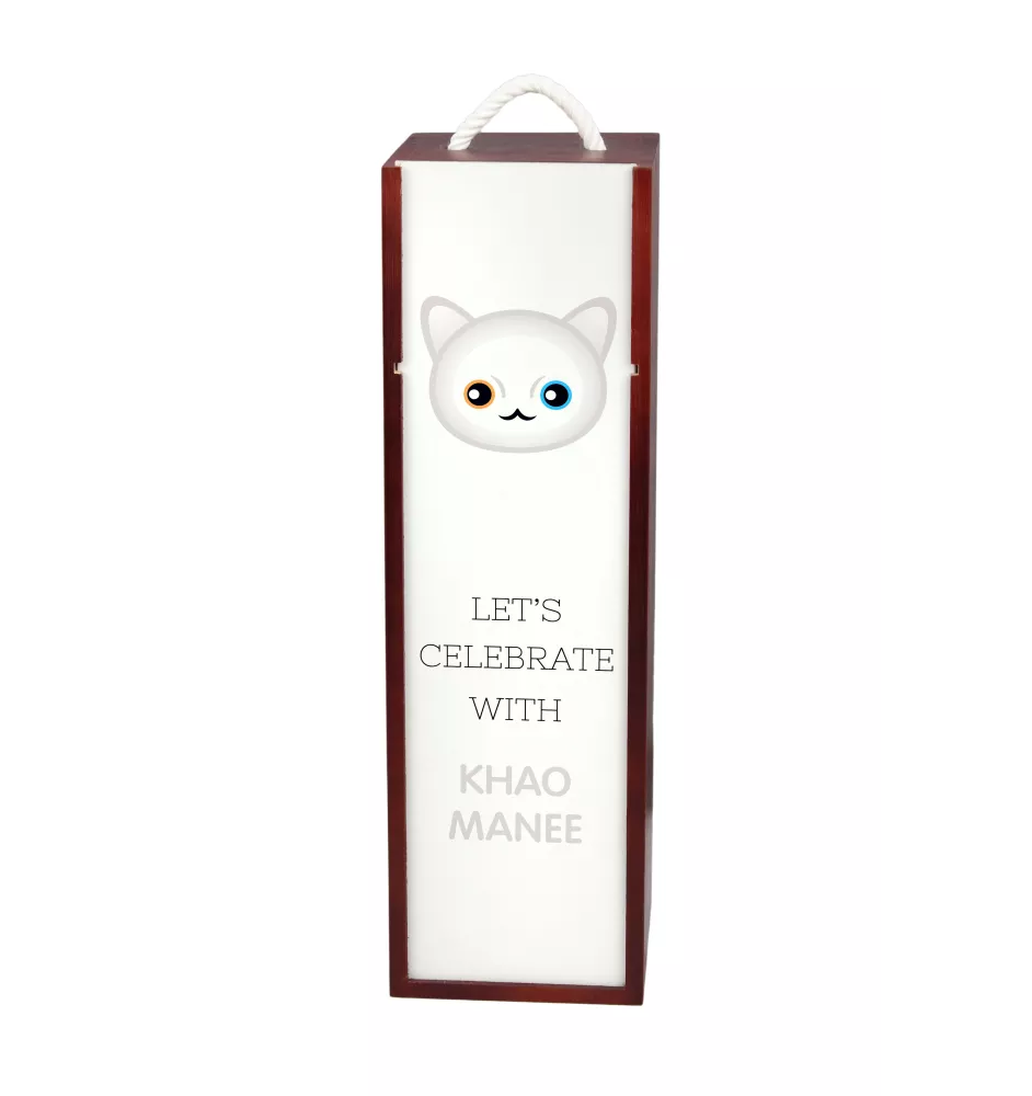 Khao Manee - wine box with graphics and the brand name Art-Dog