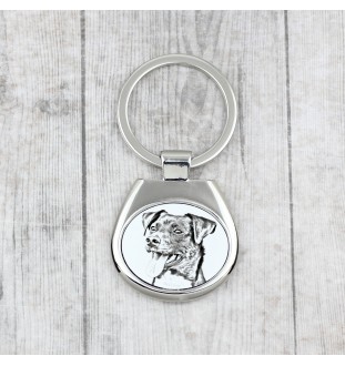 Danish-Swedish Farmdog - keychain with a dog, keychain with a print, personalized pendant from the Art-Dog brand