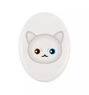 Khao Manee płyta nagrobna z kotem Art-Dog