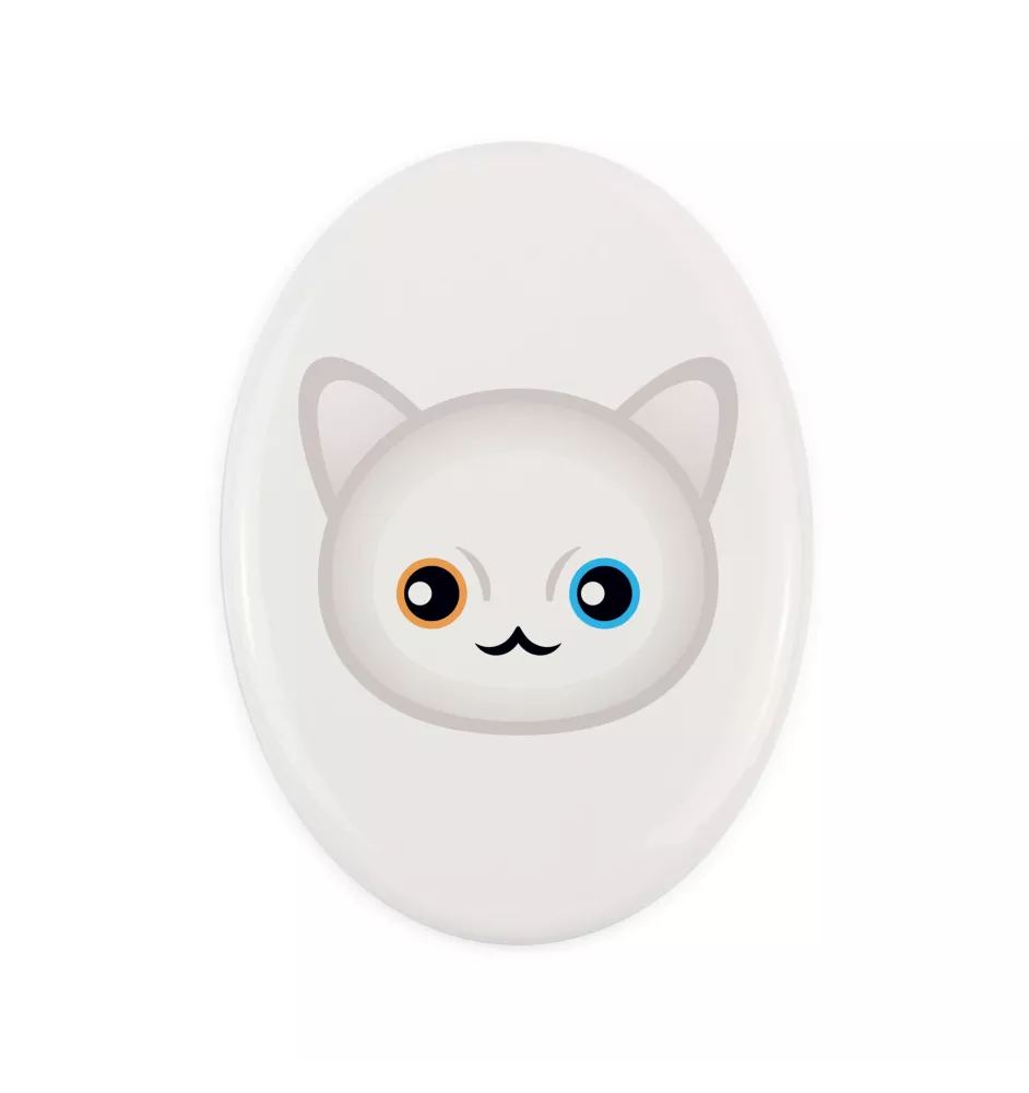 Khao Manee płyta nagrobna z kotem Art-Dog