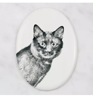 Kurylski bobtail płyta nagrobna ze zdjęciem kota Art-Dog