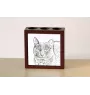 Chat Korat - porte-stylo avec un chat, organiseur de bureau avec impression, décoration de bureau personnalisée de la marque Art-Dog