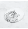 Kurilian bobtail à poil long - une plaque commémorative avec une photo de chat, une plaque funéraire avec une impression, une plaque ovale personnalisée de la marque Art-Dog