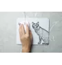 Kurilian bobtail - mouse pad with print, personalized cat pad, unique gadget for an office worker from the Art-Dog brand