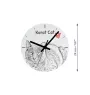 Korat Cat - wall clock with a cat, shelf clock with a print, personalized home decoration from the Art-Dog brand