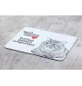 Kurilian bobtail longhaired - mouse pad with print, personalized cat pad, unique gadget for an office worker from the Art-Dog brand