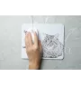 Kurilian bobtail longhaired - mouse pad with print, personalized cat pad, unique gadget for an office worker from the Art-Dog brand