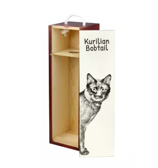 Kurylski bobtail pudełko na wino z kotem Art-Dog