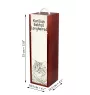 Kurilian bobtail longhaired - wine box with a cat, alcohol box with graphics, personalized gift box from the Art-Dog brand