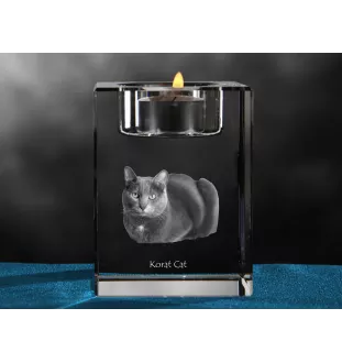 Korat świecznik kryształowy z kotem Art-Dog