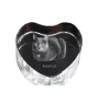 Korat serce kryształowe z kotem Art-Dog