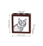 Kurilian bobtail - pen holder with a cat, desk organizer with a print, personalized desk decoration by Art-Dog brand