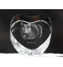 Korat Katze - Kristalluhr mit Katzenbild, Herzregal-Uhr, personalisierte Standuhr von Art-Dog.