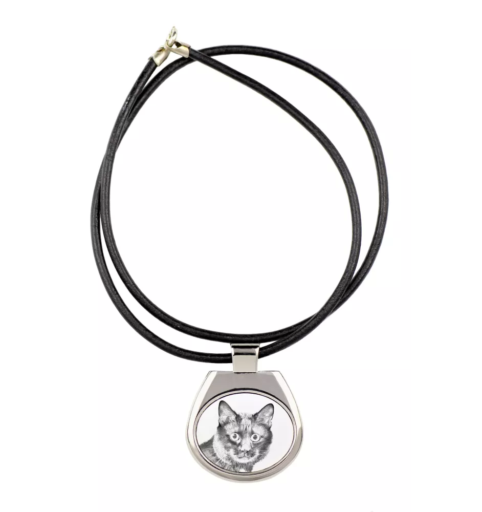 Bobtail kurilien - collier avec un chat, pendentif personnalisé avec une photo, collier unique pour hommes et femmes de la marque Art-Dog