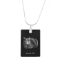 Korat Katze - Crystal pendant with cat, silver necklace with photo, personalised pendant by Art-Dog brand