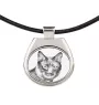 Kurilian bobtail - cat necklace, personalized pendant with a photo, unique necklace for women and men by Art-Dog brand