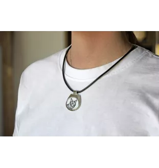 Bobtail kurilien - collier avec un chat, pendentif personnalisé avec une photo, collier unique pour hommes et femmes de la marque Art-Dog