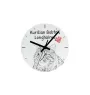 Kurilian bobtail à poil long - horloge murale avec un chat, horloge de table avec impression, décoration personnalisée de la maison de la marque Art-Dog