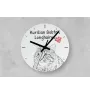 Kurilianer Bobtail langhaarig - Wanduhr mit Katze, Regal Uhr mit Druck, personalisierte Hausdekoration von Art-Dog.