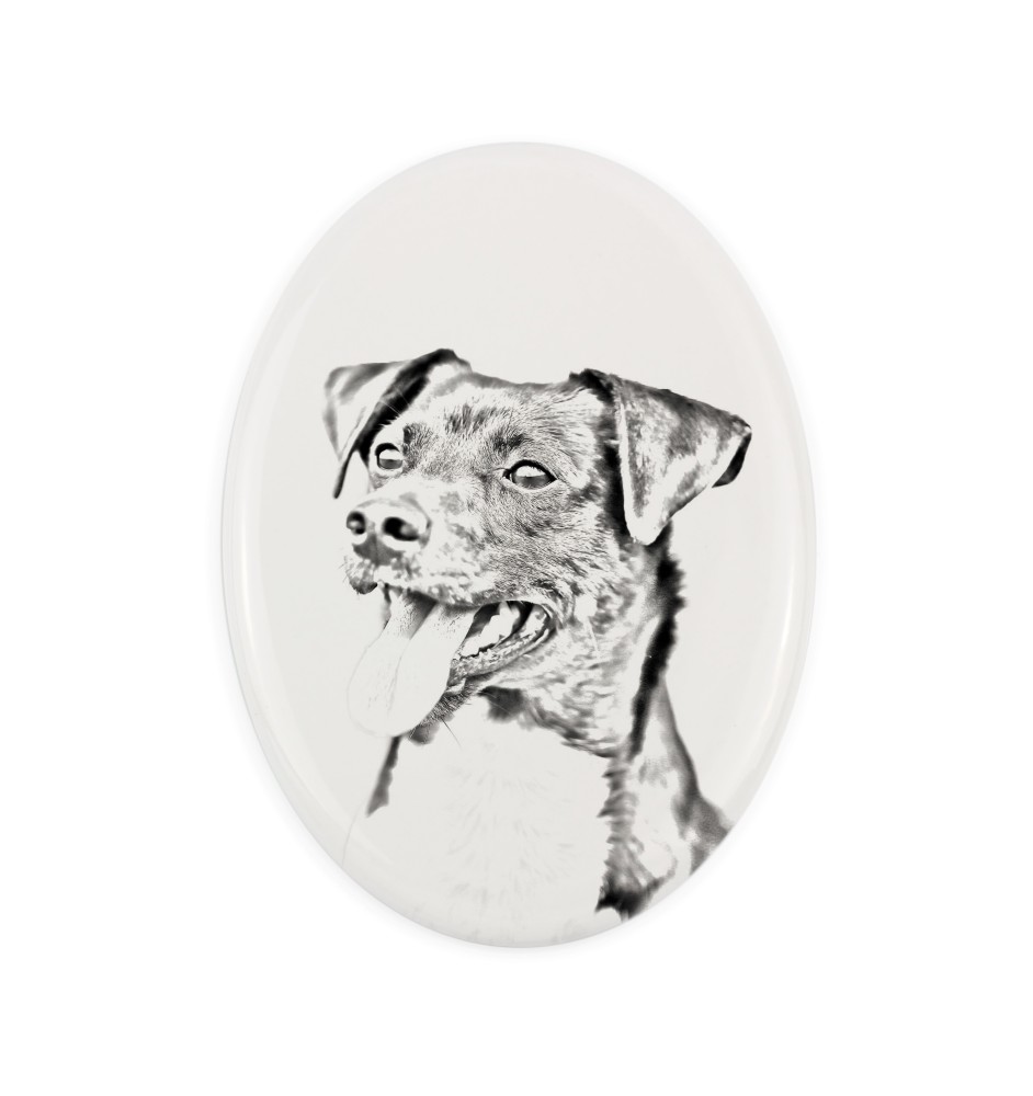 Duńsko-szwedzki pies wiejski płyta nagrobna ze zdjęciem psa Art-Dog