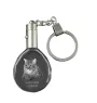 Kurilianer Bobtail langhaarig - Fob with cat photo, crystal key ring in gift box, unique gift by Art-Dog brand