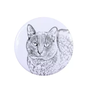 Chat Korat - une bague unique, faite à la main, bijoux pour femmes de la marque Art-Dog