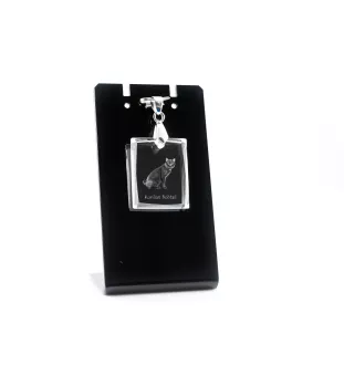 Kurilianer Bobtail - Crystal cat pendant, photo necklace, unique jewellery by Art-Dog