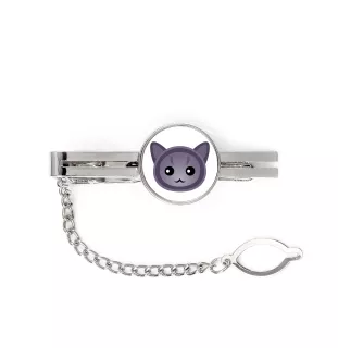 Korat - eleganter Metallschlüsselanhänger von Art-Dog als Geschenk