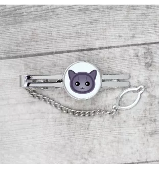 Korat - elegant metal keychain as a gift from Art-Dog brand