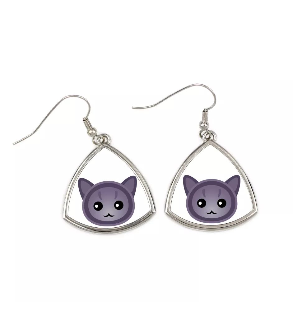 Korat - elegant metal earrings as a gift from the Art-Dog brand