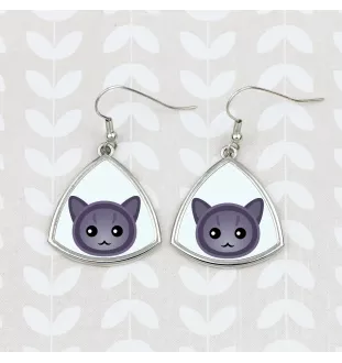 Korat - elegant metal earrings as a gift from the Art-Dog brand