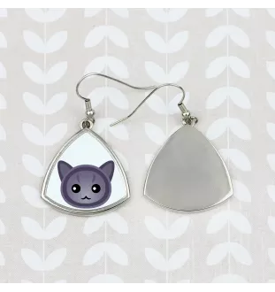 Korat - elegant metal earrings as a gift from the Art-Dog brand