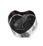 Kurilian bobtail - crystal clock with a picture of a cat, heart-shaped shelf clock, personalized standing clock by Art-Dog brand