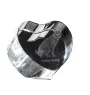 Kurilianer Bobtail - Kristalluhr mit Katzenbild, Herzregal-Uhr, personalisierte Standuhr von Art-Dog.