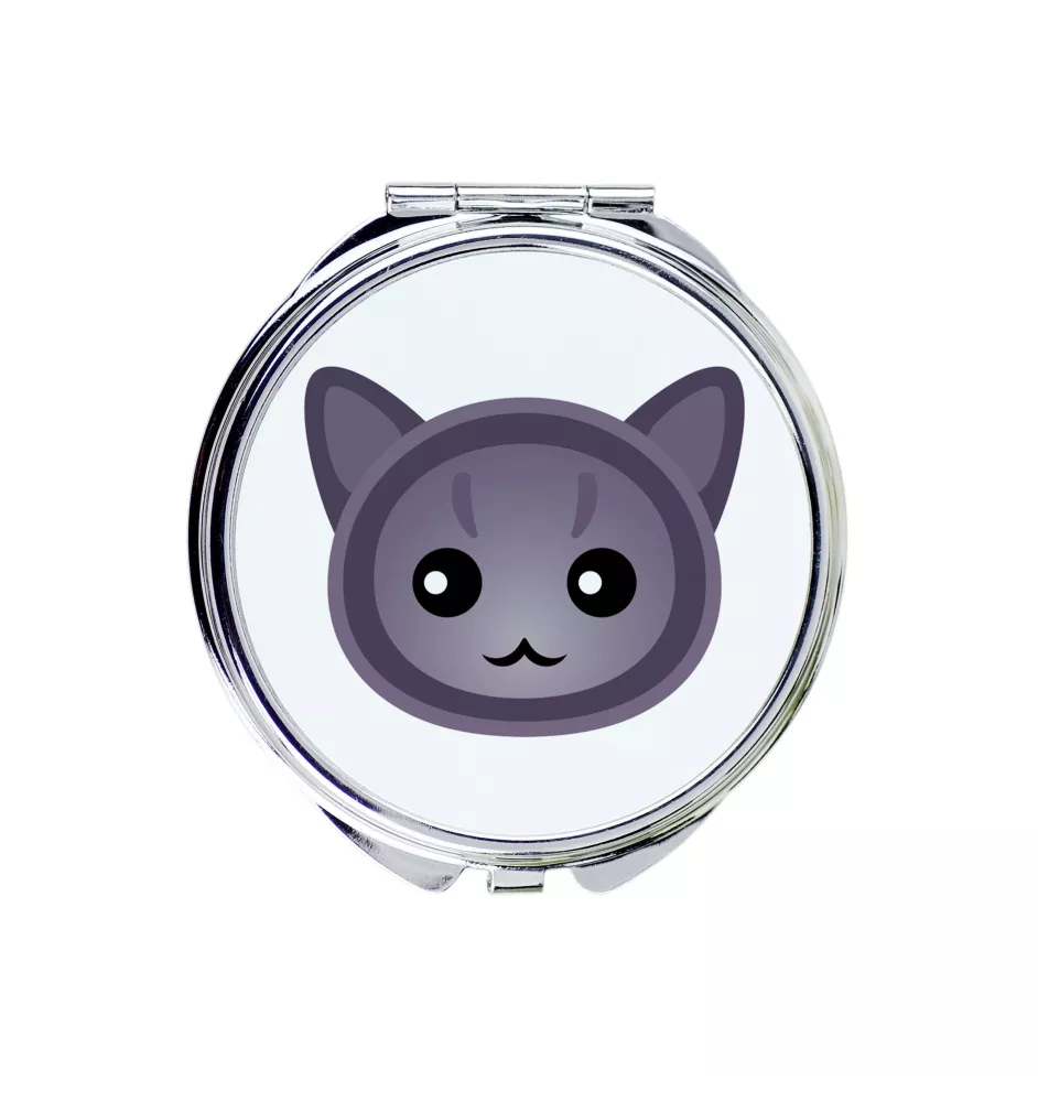 Korat - pocket mirror for a purse by Art-Dog