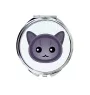 Korat - pocket mirror for a purse by Art-Dog