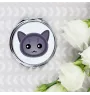 Korat - pocket mirror for a purse by Art-Dog