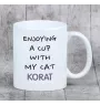 Korat - mug with graphics and the logo of the Art-Dog brand