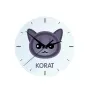 Korat - MDF clock with graphics and the Art-Dog brand name