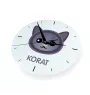 Korat - MDF clock with graphics and the Art-Dog brand name
