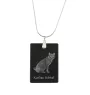 Kurilian bobtail - Crystal pendant with cat, silver necklace with photo, personalised pendant by Art-Dog brand