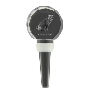 Kurylski bobtail grubszy stopper do wina z kotem Art-Dog