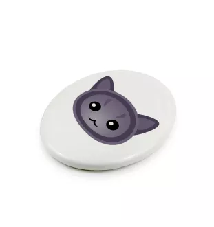 Korat - une plaque funéraire en céramique avec une illustration et un texte de la marque Art-Dog