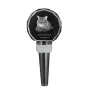 Kurilian bobtail longhaired - Crystal bottle stopper with cat, unique wine stopper with photo, personalised gift for sommelier by Art-Dog brand