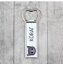 Korat - bottle opener with the graphics and logo of the Art-Dog brand