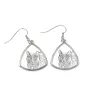 Korat Cat - cat earrings, hanging earrings with a picture, personalized jewelry with Art-Dog brand print.