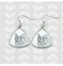 Korat Katze - Katzenohrringe, hängende Ohrringe mit Bild, personalisierter Schmuck mit dem Aufdruck der Marke Art-Dog