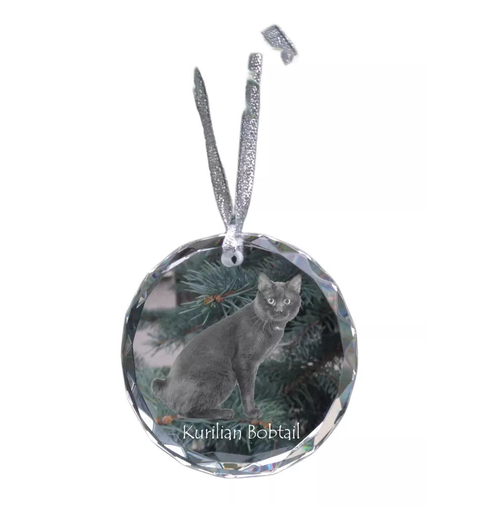 Kurylski bobtail medal kryształowy z kotem Art-Dog